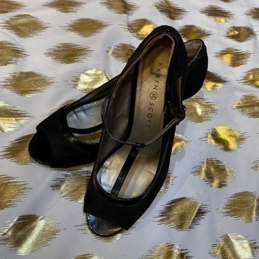 Karen Scott Neena Round Peep Toe Pumps Sz. 7 1/2